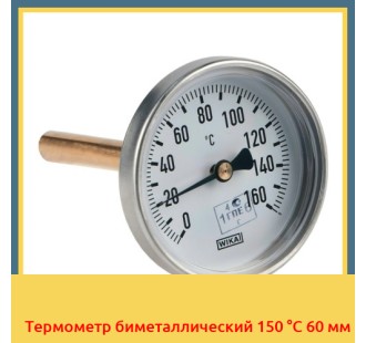 Термометр биметаллический 150 °С 60 мм в Караколе